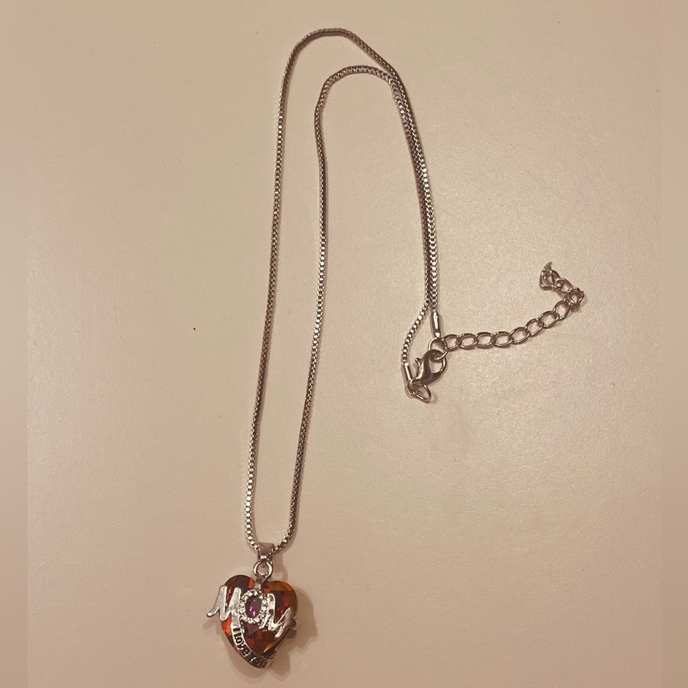 Gold plated necklace for women MOM design
